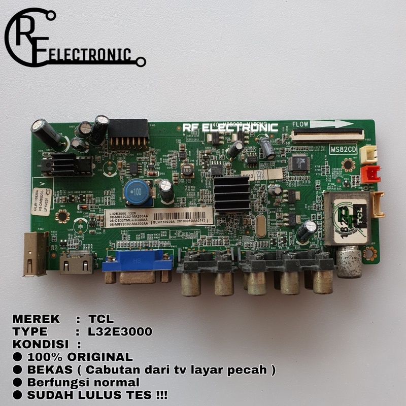 MB MOBO MAINBOARD MESIN TV LED TCL L32E3000 L 32E3000