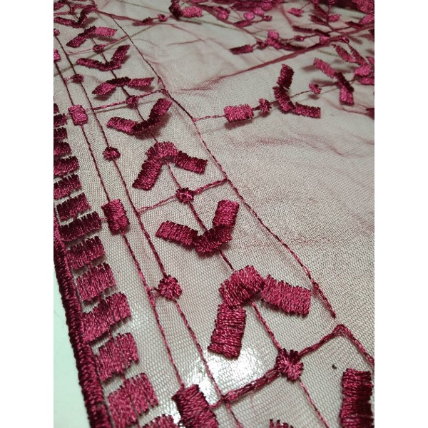 Kain Tile kebaya Sapto / Bahan Tile motif Sapto / non geliter mutiara