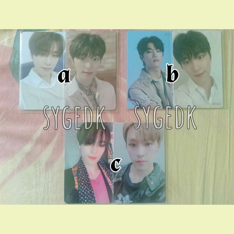 [READY STOCK] OFFICIAL PHOTOCARD HMV GOMAGZ DINO LEE CHAN SEVENTEEN
