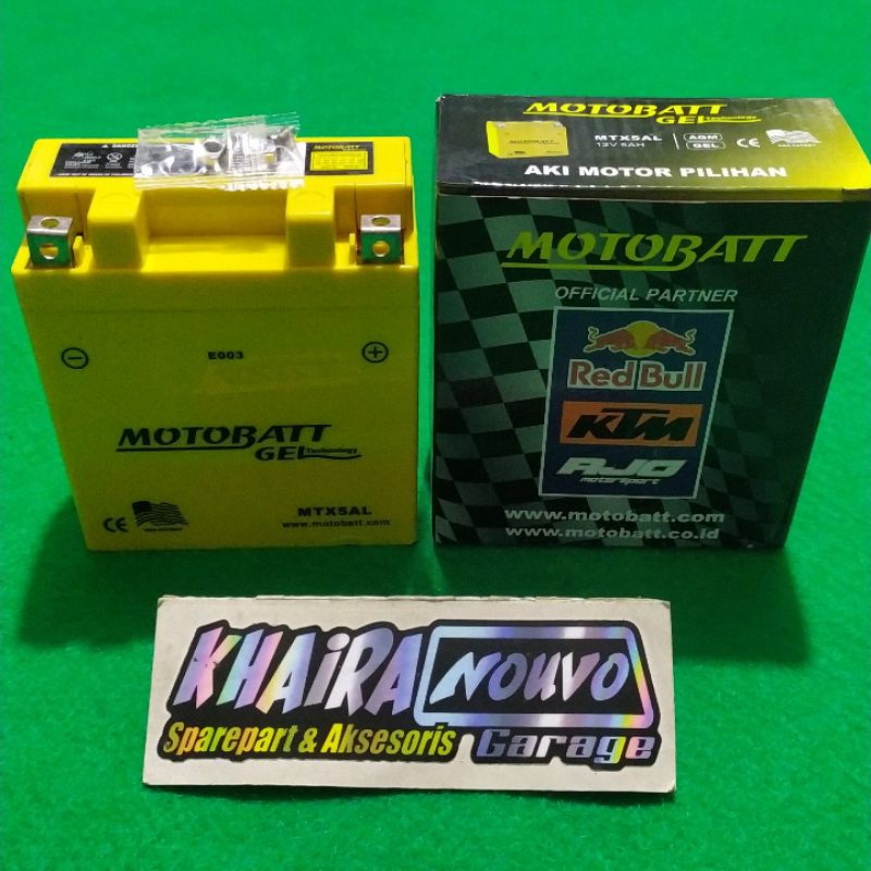 Aki motobatt MTX5AL aki motobatt mio, Jupiter Z, Jupiter MX (lama), Vega R, Vega ZR, F1ZR