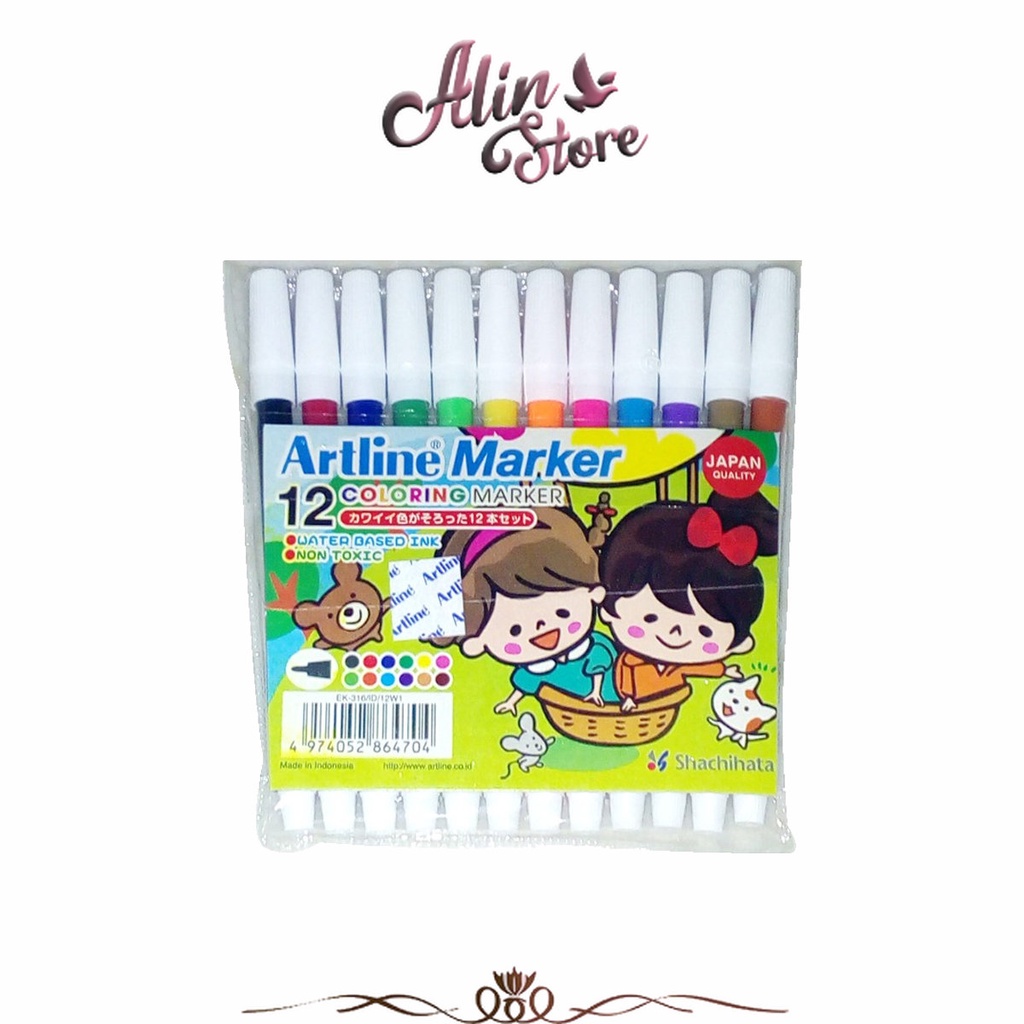 

Spidol Kecil 12 Warna EK-316 Artline