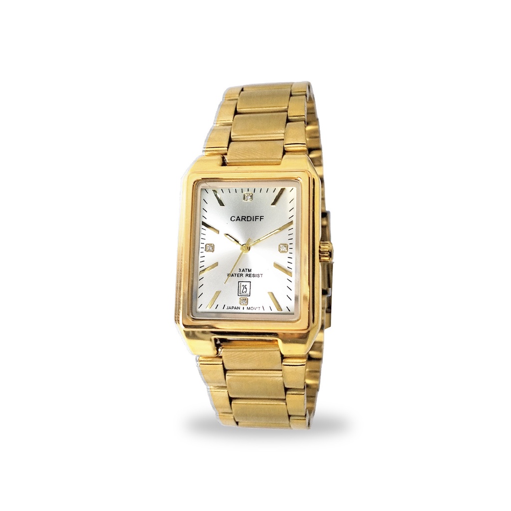 CARDIFF Jam Tangan Wanita Analog Tali Rantai H 7129 Water Resist