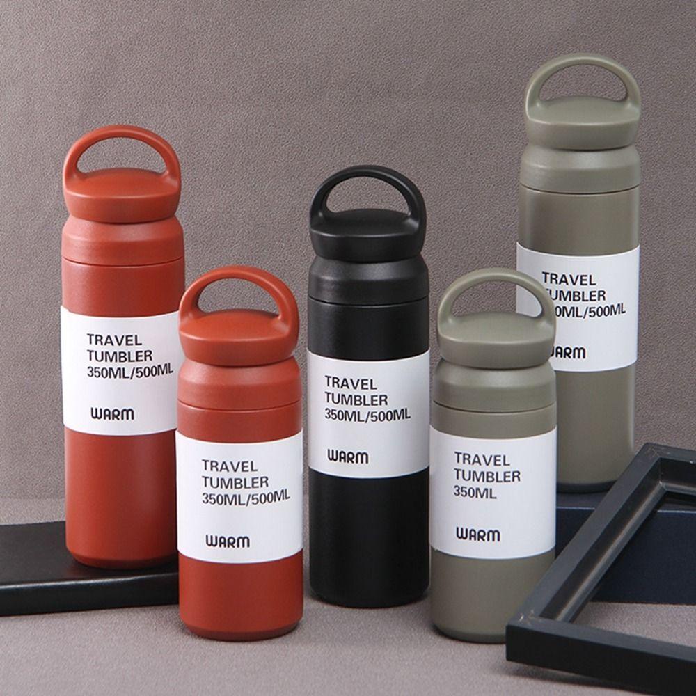 【 ELEGANT 】 Termos Portable Fashion Untuk Perlengkapan Minum Travel Kantor Anti Bocor Double Wall Coffee Mug