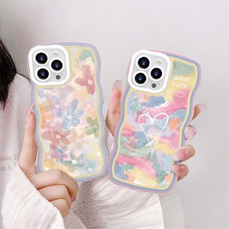 Casing Soft Case Silikon Motif Lukisan Cat Minyak Untuk iPhone 14 13 12 11 Pro Max X Xr Xs Max 8 7 6 6s Plus