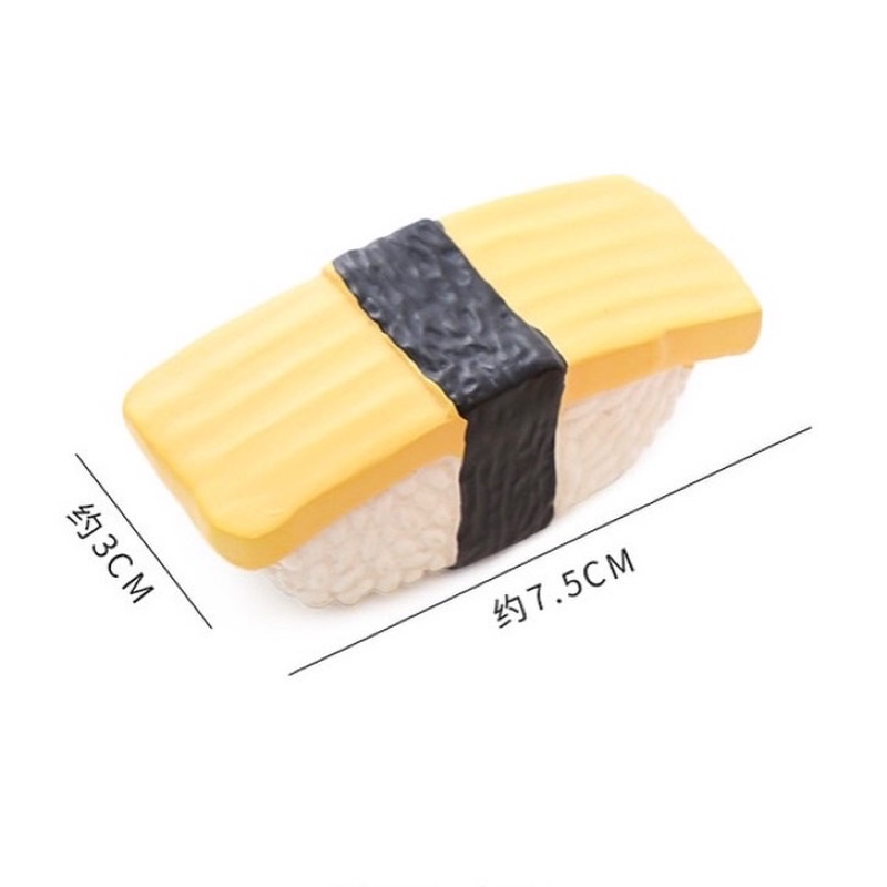 Sushi rubber squeaky toy