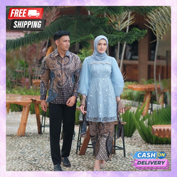 One Set Kebay Terbaru Set Baju Adat Baju Engagement Cople Stelan Kabaya Kondangan Bj Tunangan Kekini