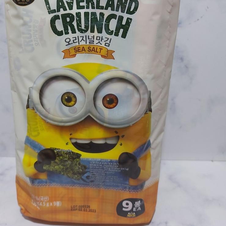 

Quality Control✅Laverland crunch seaweed korea by manjun/ rumput laut snack sea salt|SQ4