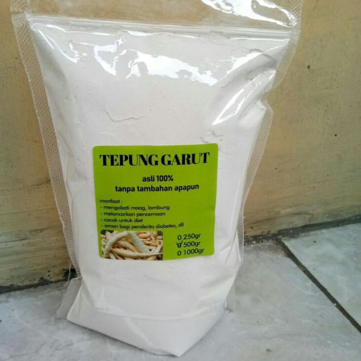 

Garansi Terbaik--BISA COD Tepung pati garut 1 kg pati asam lambung irut erut angkrik