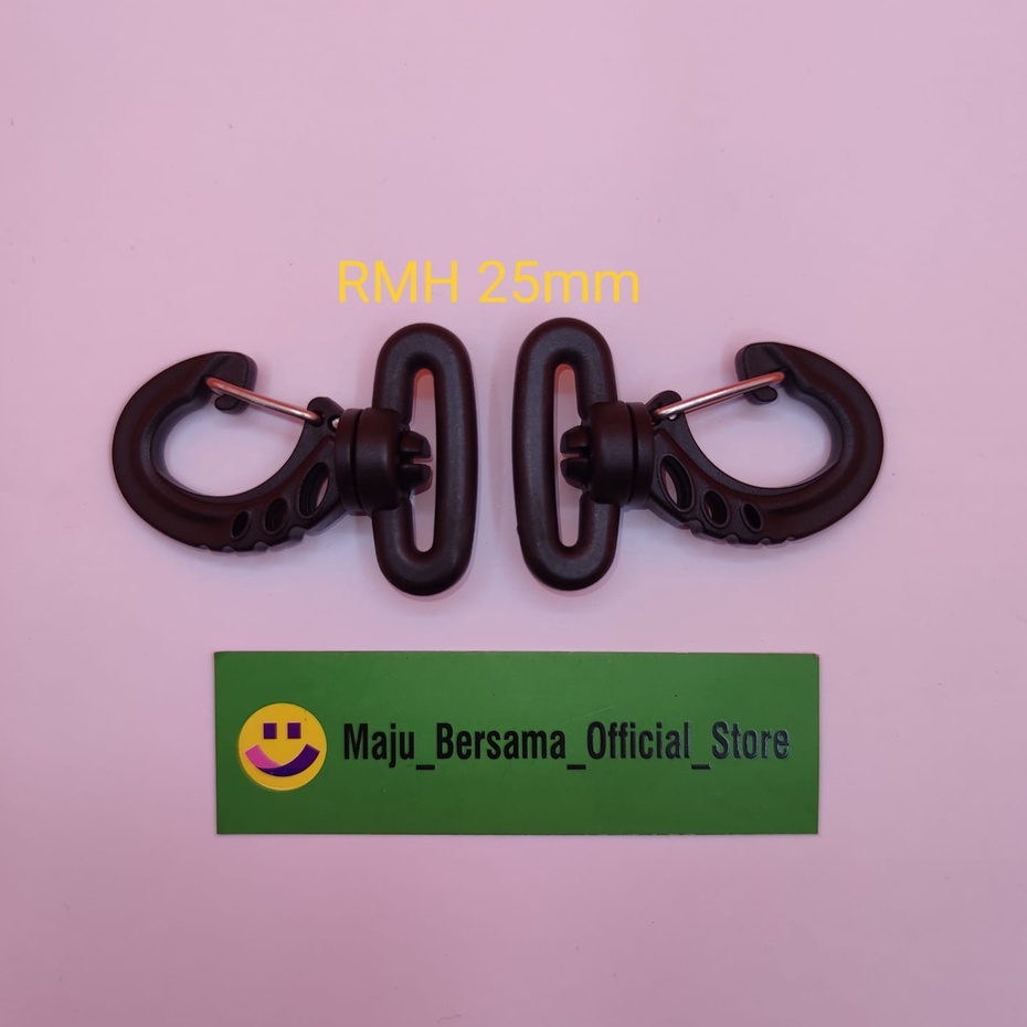 Buckle Acetal Import - Ring Metalic Hook / Cantolan kuda isi 100p Sk1