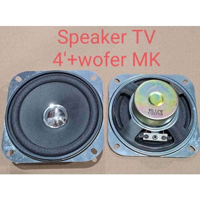 *#*#*#*#] Speaker TV 4 inch + Wofer Magnet kecil speker 4' woofer 4 ohm 12 watt