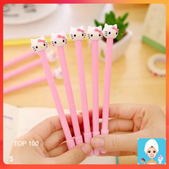 

[ML] PULPEN KARAKTER KEPALA 3D HELLO KITTY CUTE - BALLPOINT BOLPEN PENA KARTUN KEPALA KUCING LUCU