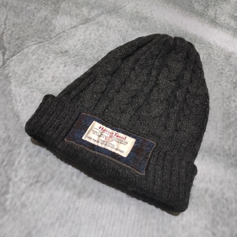 beanie kupluk harris tweed
