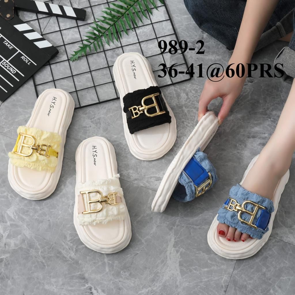 Sendal Jelly kokop Bulu BB Sandal Wanita Rumahan Sandal Selop | 989-2