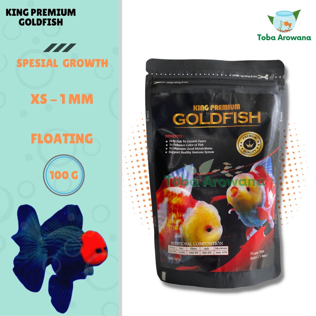 Jual Pelet Ikan Mas Koki Gold Fish Protein King Premium Goldfish