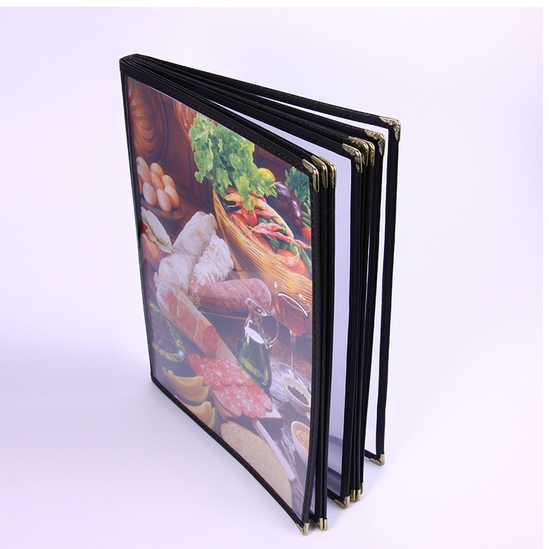 【A4 Transparan】Menu Sampul Buku Resto/Cover Pelindung Menu/Buku Menu Restoran Kulit Cover