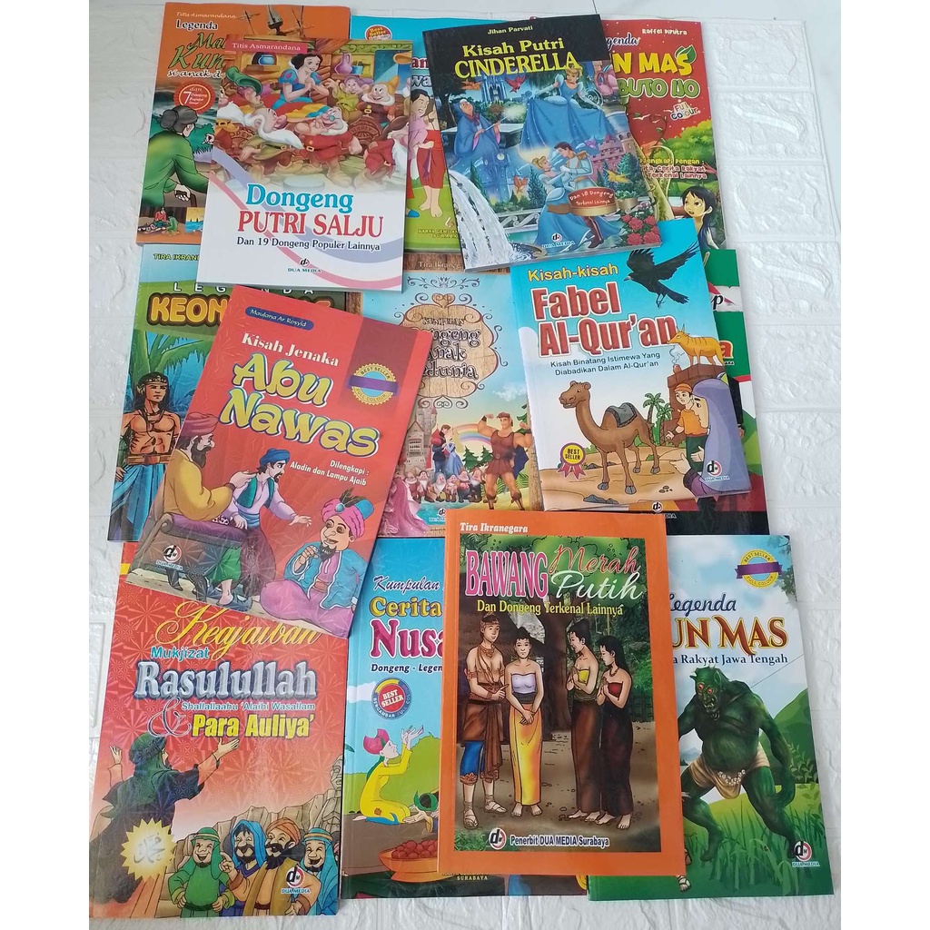 Buku Kumpulan Cerita Rakyat - Dongeng Anak-anak - Buku tebal - Full Colour
