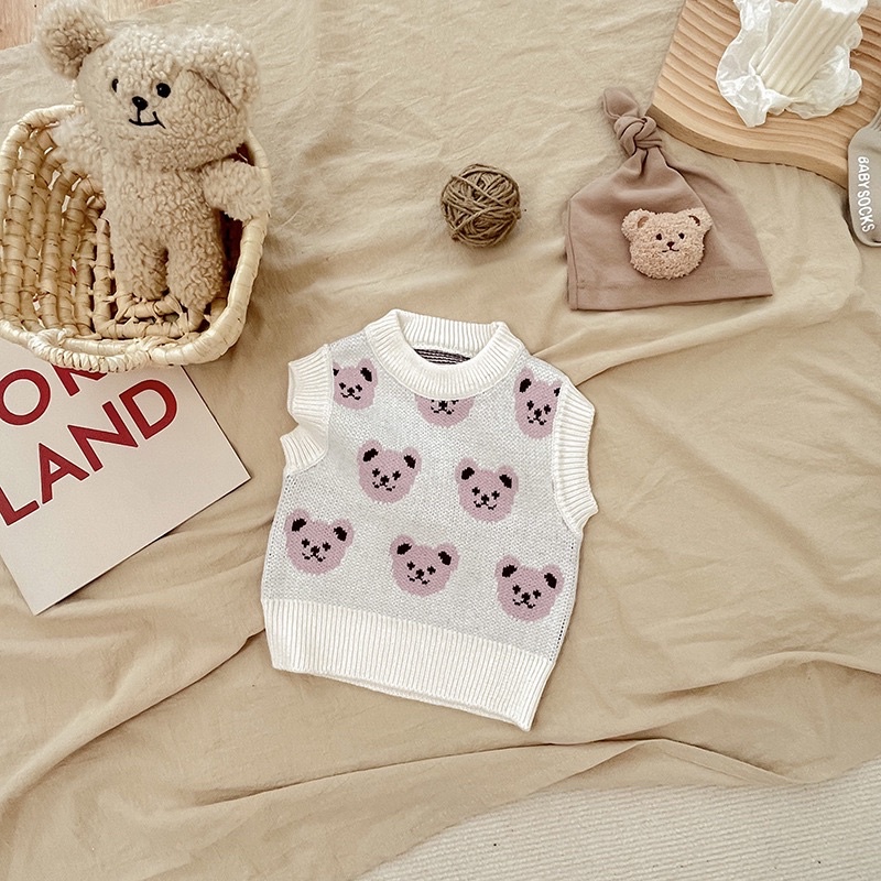 Bear vest bayi anak outer