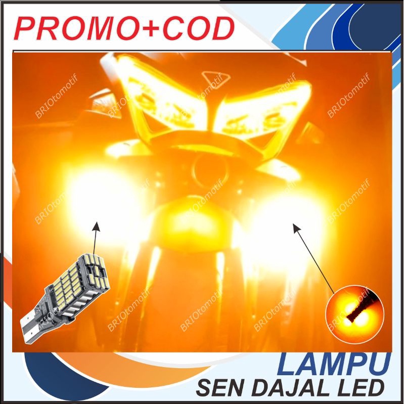 LAMPU SEN DAJAL DAJJAL MOTOR T10 T15 LED SUPER BRIGHT 45 MATA CANBUS NO ERROR SUPER TERANG PALING TE