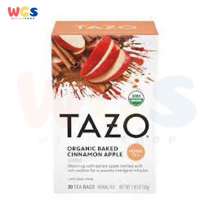 

ORIGINAL MURAH Tazo Herbal Tea Organic Baked Cinnamon Apple 20 Tea Bags 1.76oz 50g