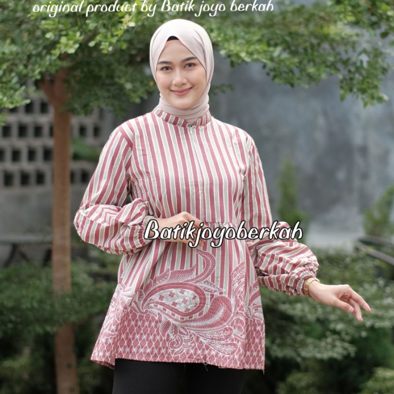 Blouse batik wanita blouse fuschia Balon