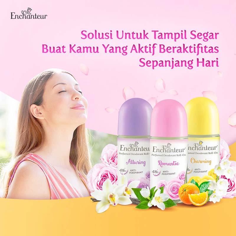 ★ BB ★ Enchanteur Perfumed Roll On 40gr | Anti Odor | Deodoran | Anti Bakteri | Charming | Alluring | Romantic