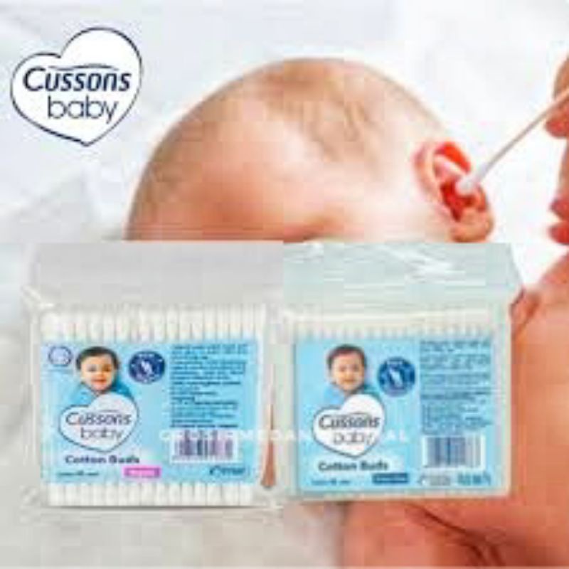 COTTON BUDS CUSSONS REGULER ISI 50 DAN 100 - KOREK KUPING KOREK TELINGA HALUS LEMBUT TIDAK MUDAH LEPAS