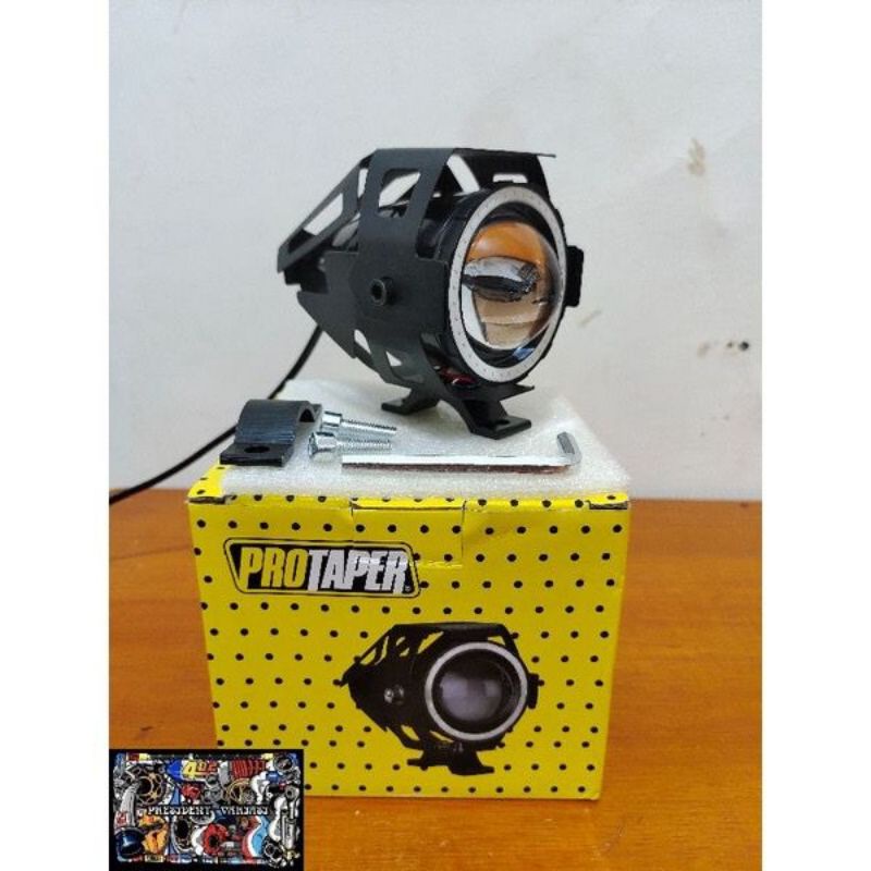 Lampu Tembak Sorot LED Cree U7 Angel Eyes Ring Blue Transformer UK Besar dan Kecil Warterproof