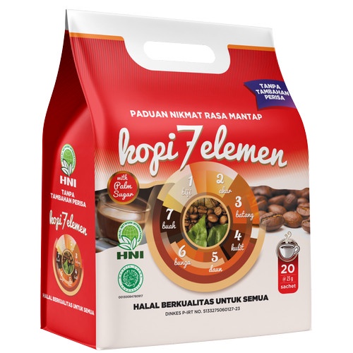 (COD) KOPI HPAI / KOPI 7 ELEMEN HPAI / KOPI SEVEL HPAI isi 20 sachet original Berkualitas