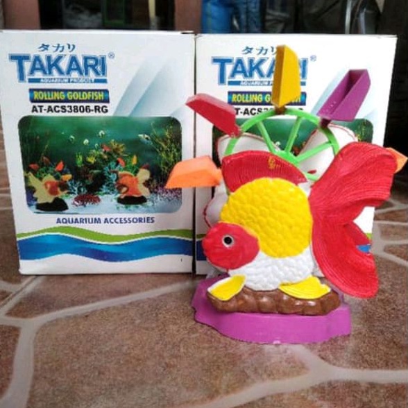 Hiasan Aquarium Aksesoris Aquarium Mainan Aquarium Rolling Goldfish
