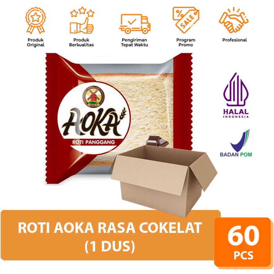 

AOKA Roti Panggang Rasa COKLAT 1 DUS