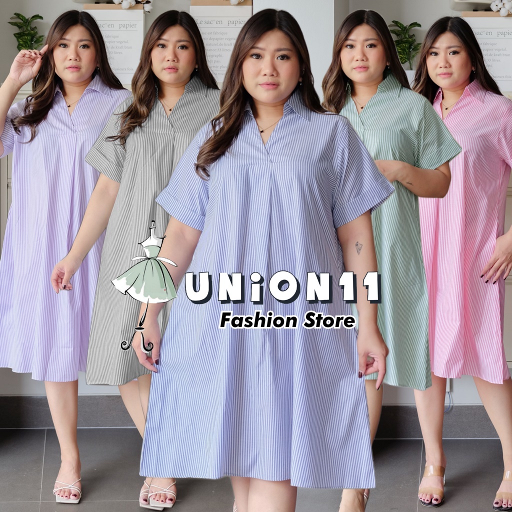 UNION11 - DRESS JUMBO WANITA LD 126 / BAJU JUMBO WANITA / BAJU KERJA WANITA BIGSIZE / DRESS JUMBO WANITA / DRESS JUMBO XXXL WANITA JORDIN