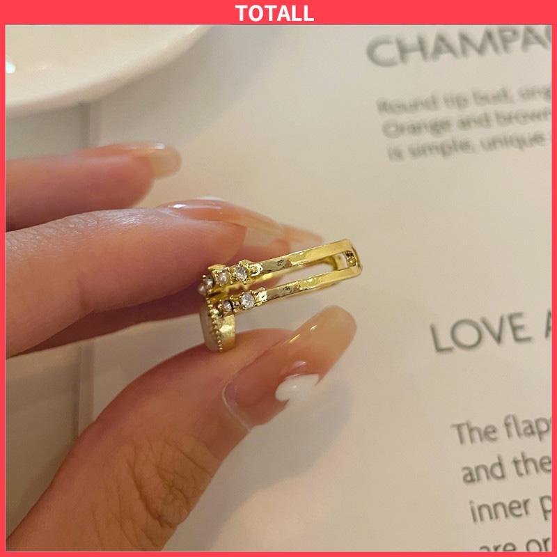 COD Cincin Desain yang Dipersonalisasi Cincin Pembuka Aksesori Mode-Totall