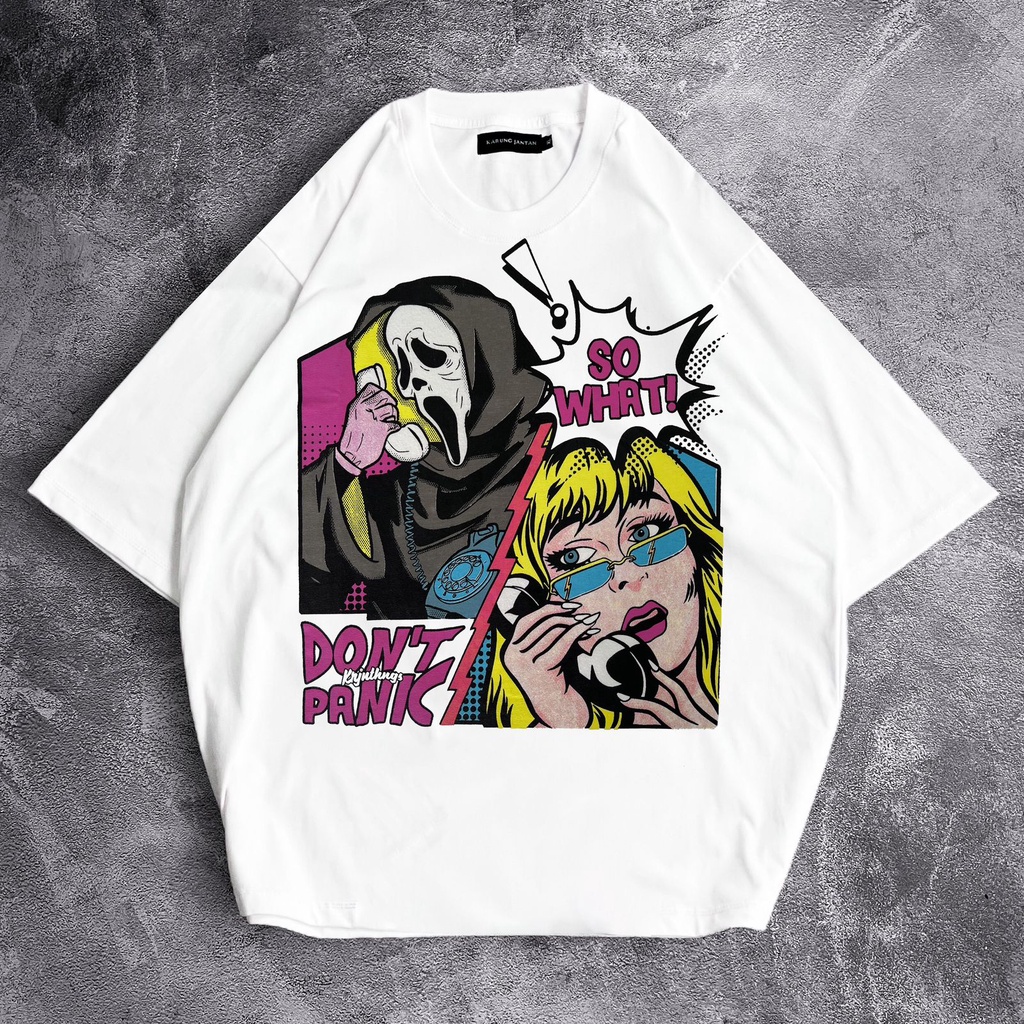 [Oversize] BAJU KAOS OVERSIZE / OVERSIZE T-SHIRT &quot;Dont Panic&quot;