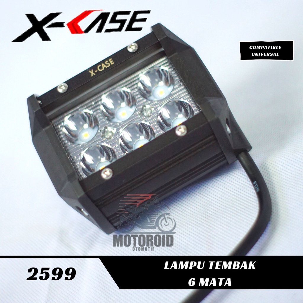 Lampu Tembak Sorot Led PLUS BREKET Cree CWL 6 Mata Mini Lampu Tembak Motor Mobil UNIVERSAL