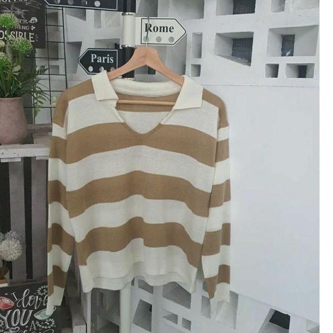 Recomend Bella Outlet - Fuji Crop Top Rajut / Blouse Rajut Fuji / Sweater Rajut Fuji Crop Top wanita