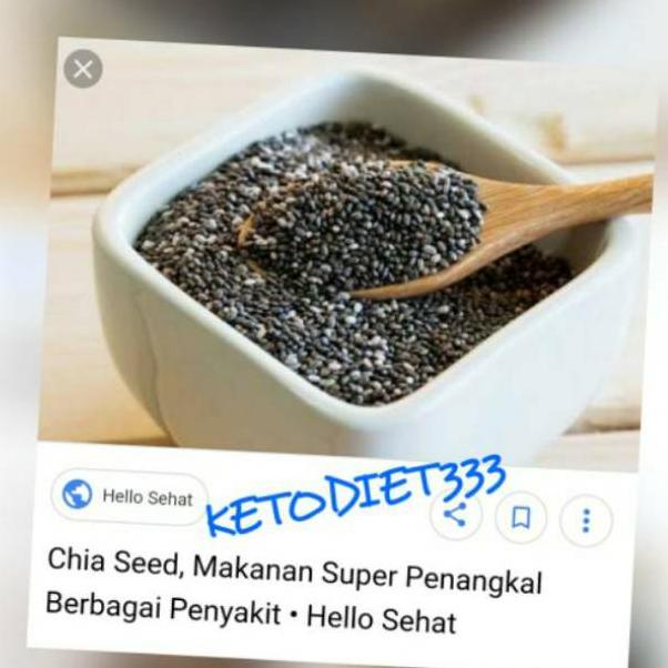 

Best Price--Organic Chia Seed USDA 100gram untuk Ketogenic Diet