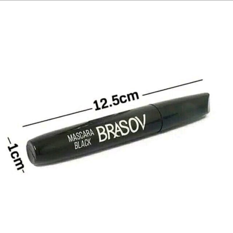 BRASOV Mascara Black 8gr Waterproof BPOM | Eyelash Mascara