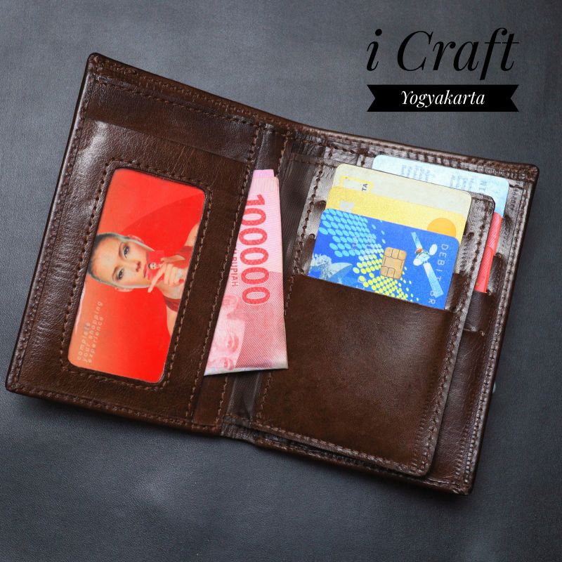 Dompet Kulit Tanggung 3/4 Wanita/pria original