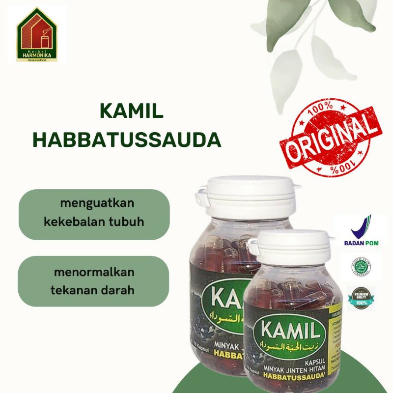 KAMIL HABBATUSSAUDA 100% ORIGINAL,UNTUK MENGUATKAN SISTEM KEKEBALAN TUBUH