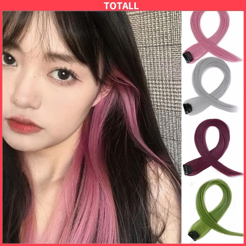 COD Wig Rambut Warna-warni  Wig Rambut Wanita  Rambut Panjang-Totall