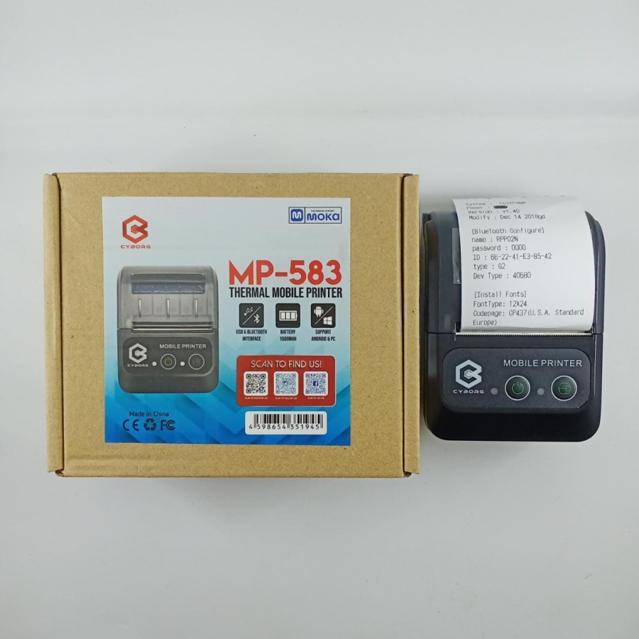 Cyborg Printer Bluetooth Mobile Printer MP-583