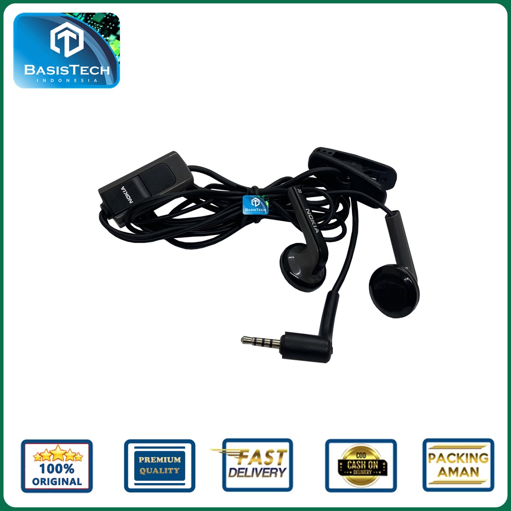 HEADSET EARPHONE NOKIA COLOKAN KECIL JACK 2.5MM COMPATIBLE ALL DEVICES