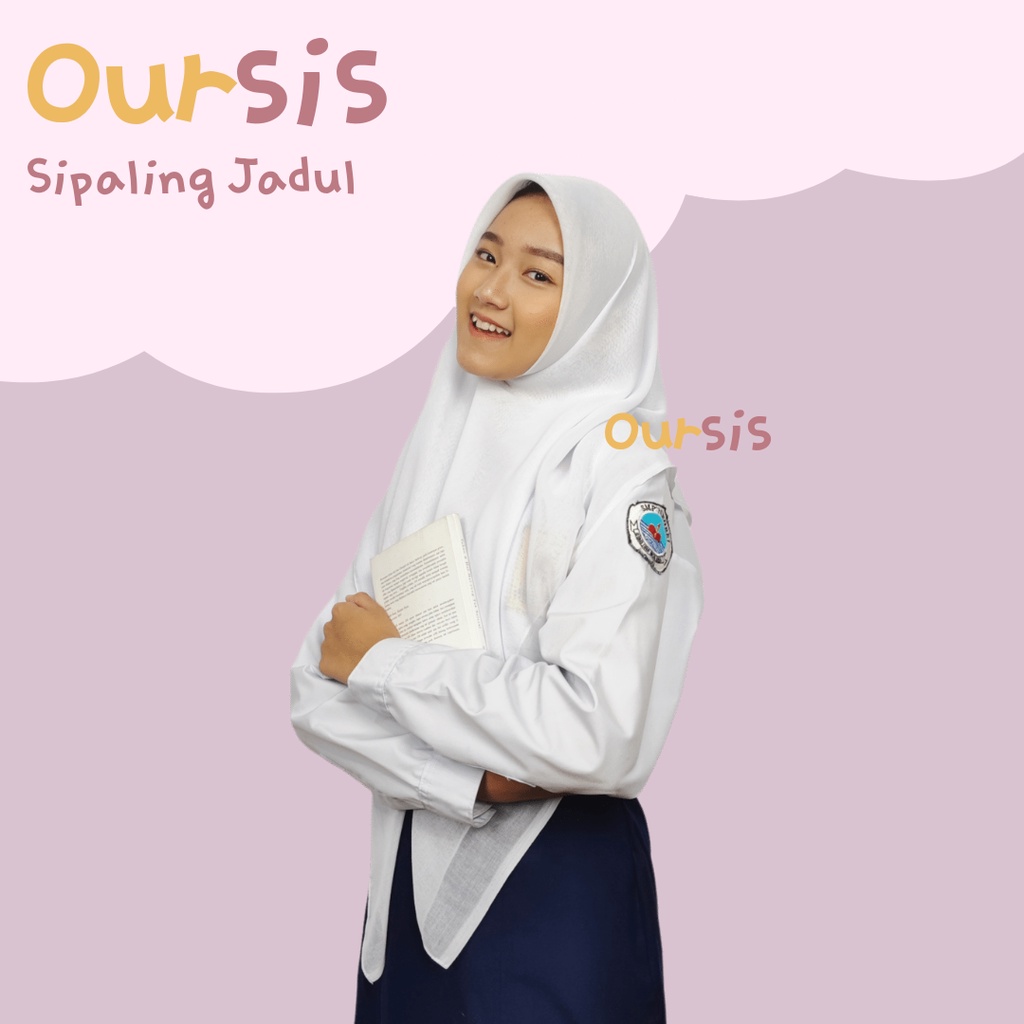 ᴏᴜʀꜱɪꜱ Kerudung Sekolah Segi Empat Paris | SiPALING JADUL