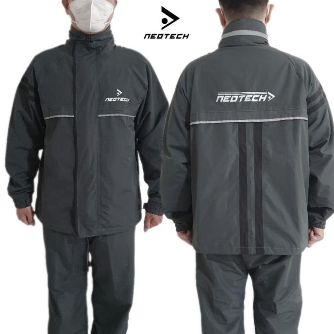 Jas Hujan Neotech Setelan NTRC0001 DARK GREY-BLACK Waterproof Rainsuit