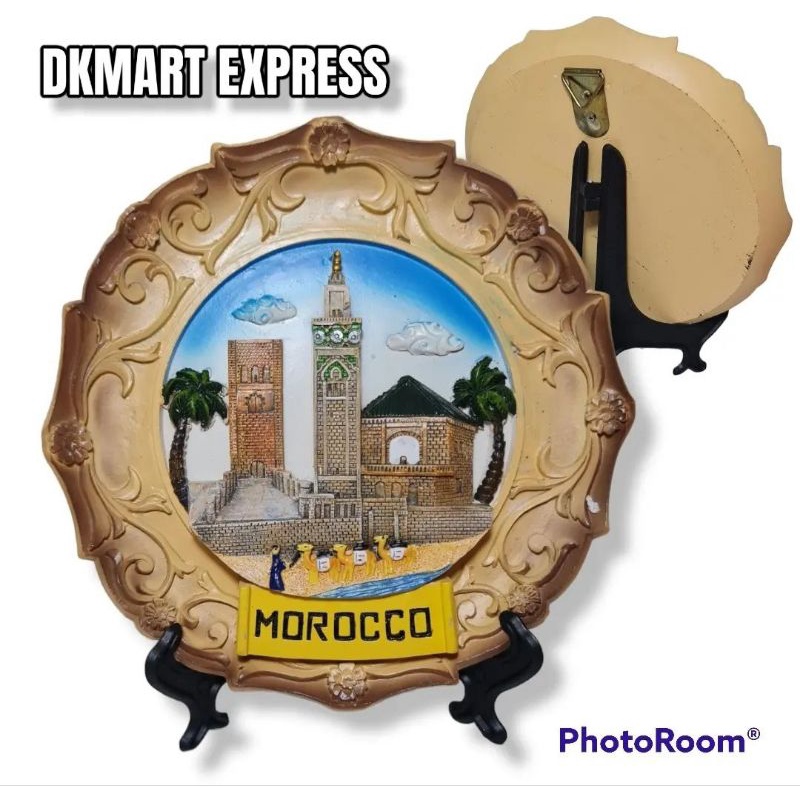pajangan piring maroko souvenir piring pajangan morocco merchandise hiasan dinding morocco