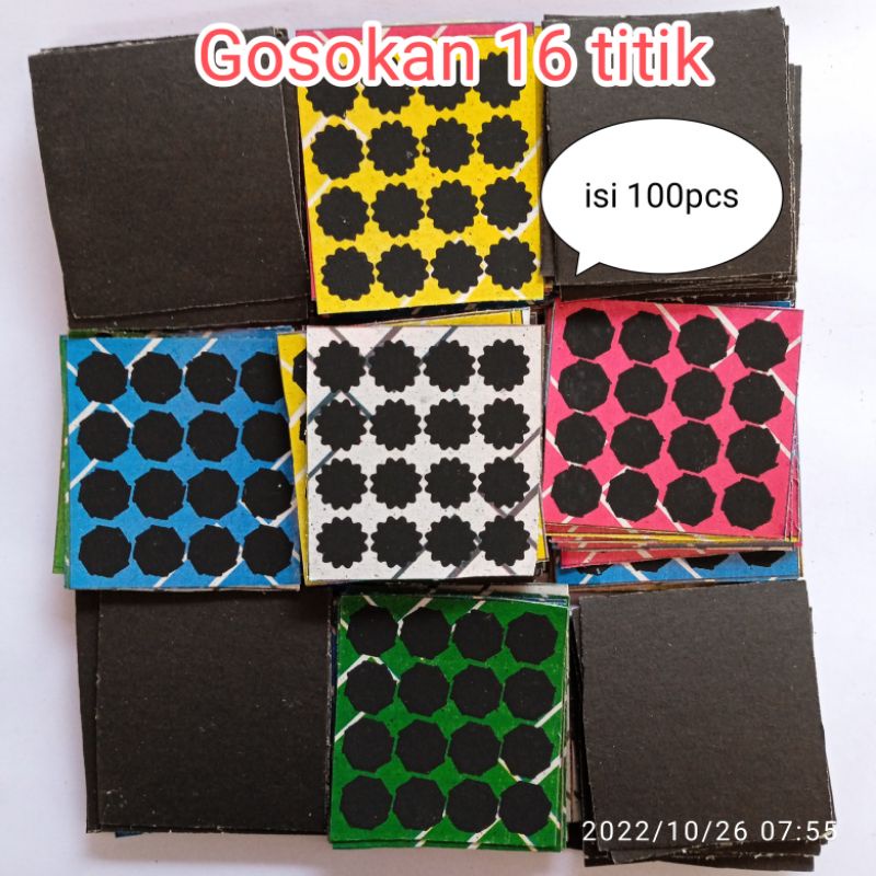 Mainan gosokan tengkorak 16 titik 15 titik 12 titik