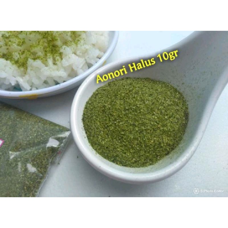 

Aonori bubuk 10gr dan 50gr rumput laut Nori powder aonori seaweed bahan takoyaki okonomiyaki halal taburan mentai termurah sale