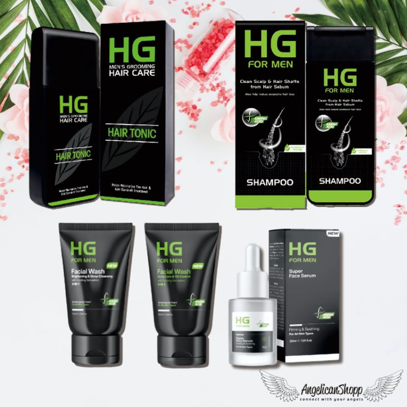 HG FOR MEN SHAMPOO / HG FOR MEN TONIC RAMBUT / HG FOR MEN SERUM