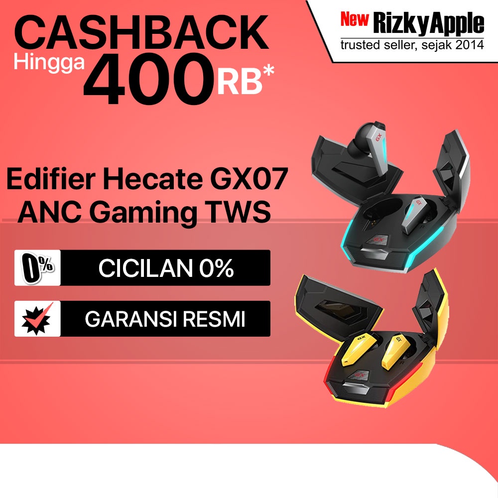 Edifier Hecate GX07 TWS Gaming Earbuds Earphone Bluetooth Wireless