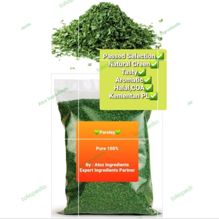 

Parsley Leaves Dried Usa/Daun Parsley Kering Usa 1Kg 043